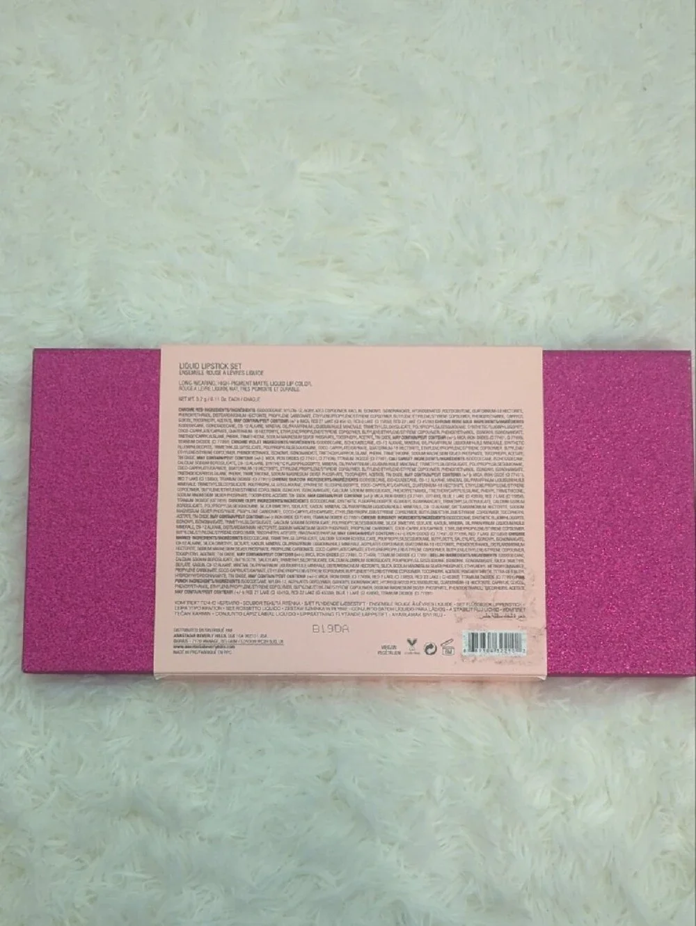 Anastasia Beverly Hills Hot Pink/Glitter *Lipstick Display Box Only*